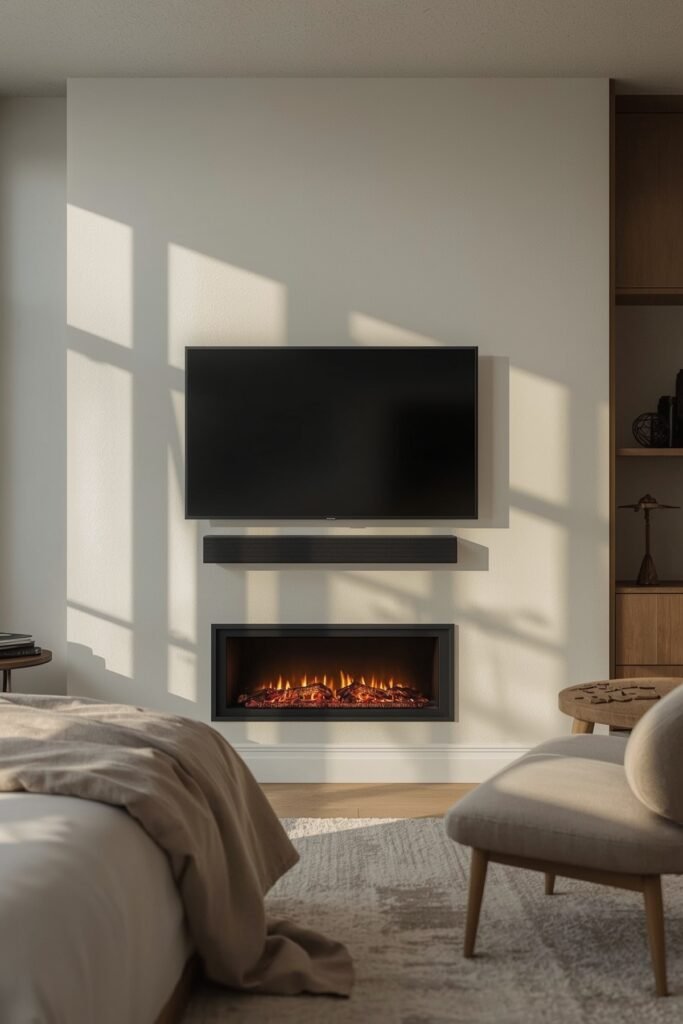 Flush-Mount Bedroom TV over Slim Insert
