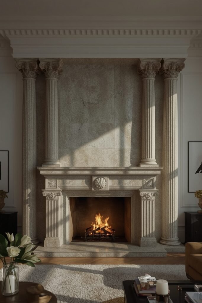 Chimney Breast with Colonnade