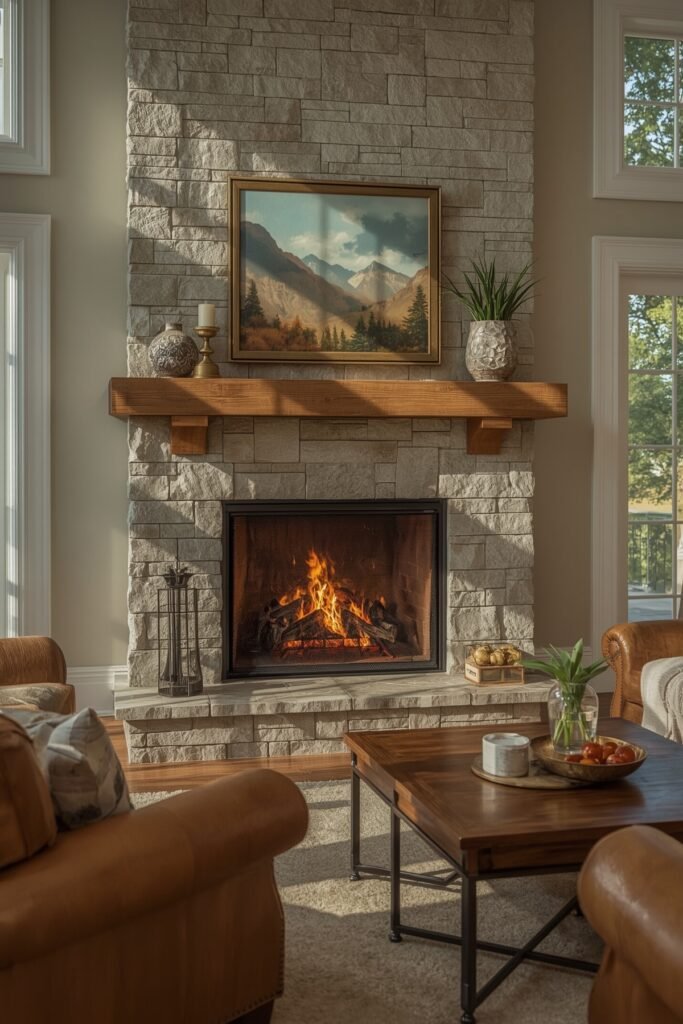 Stone-Veneer-Clad Shelf Upgrade