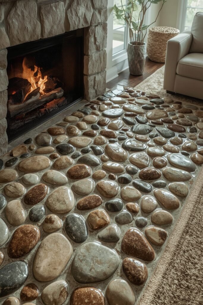 River Rock Mosaic Inlay