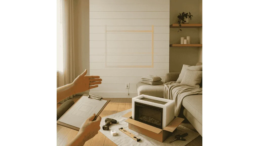 can you install an electric fireplace anywhere.