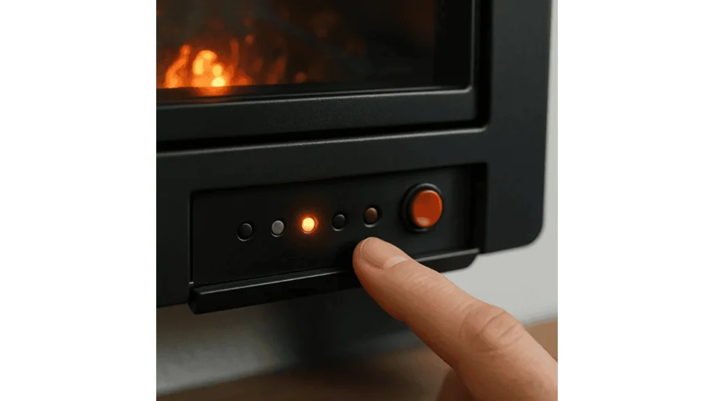 what does e3 mean on electric fireplace.