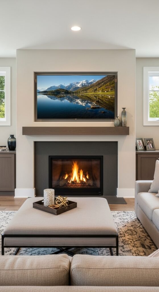 Seamlessly Integrate a TV Above