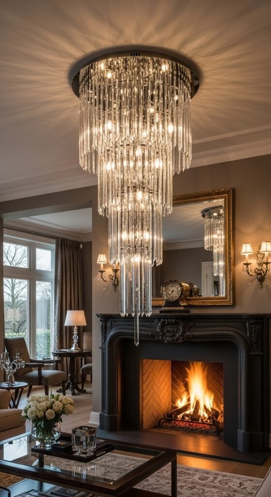 Dramatic Chandeliers or Pendants: Statement Lighting