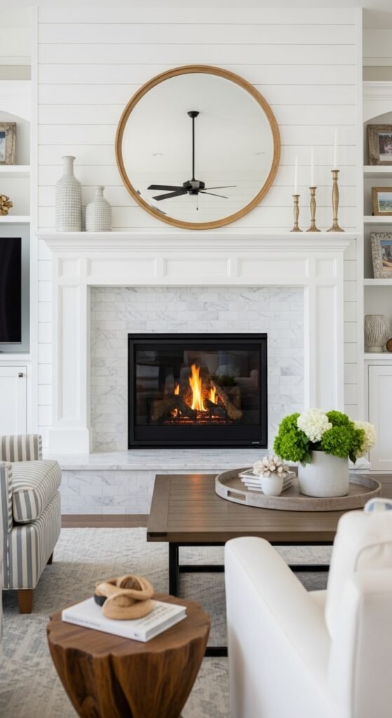 Achieve Perfect Balance with Shiplap and Marble Tile