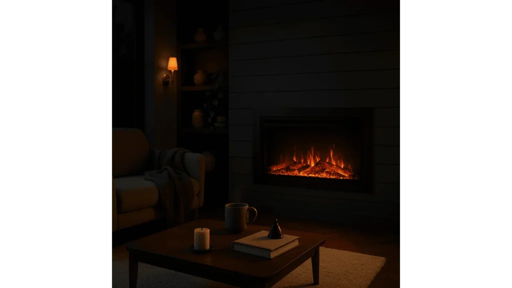 can you leave an electric fireplace on all night.